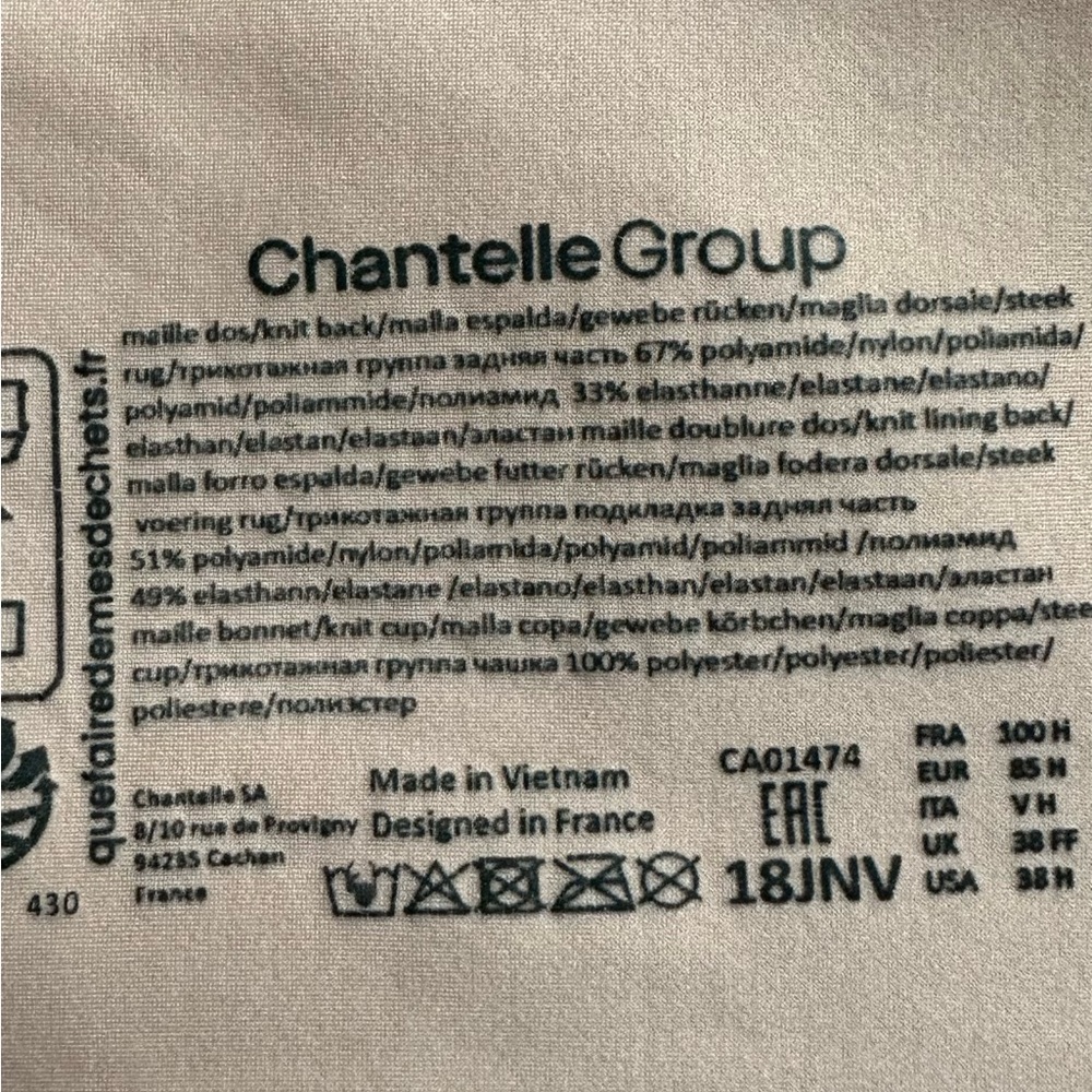 Chantelle Blush Underwire Bra - Picture 8 of 8